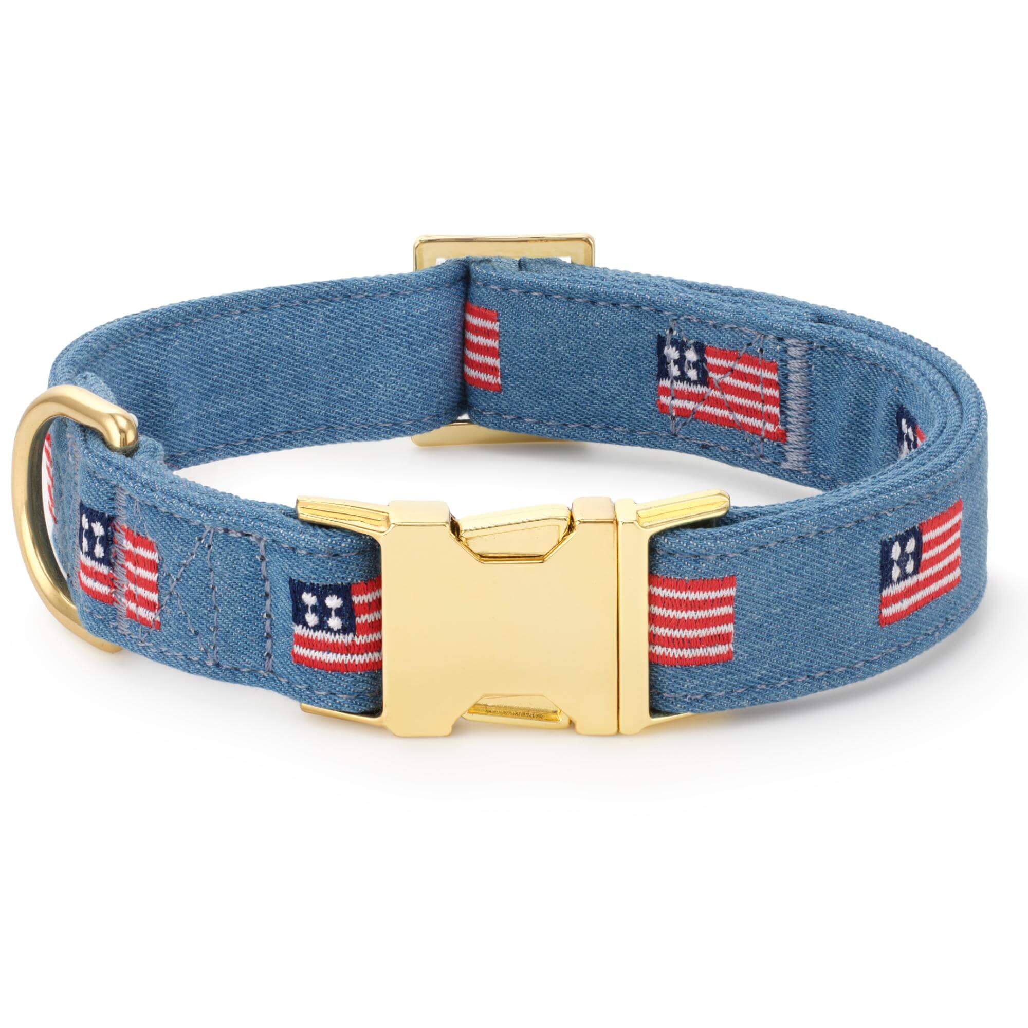 American Flag Embroidered Dog Collar - Image 3