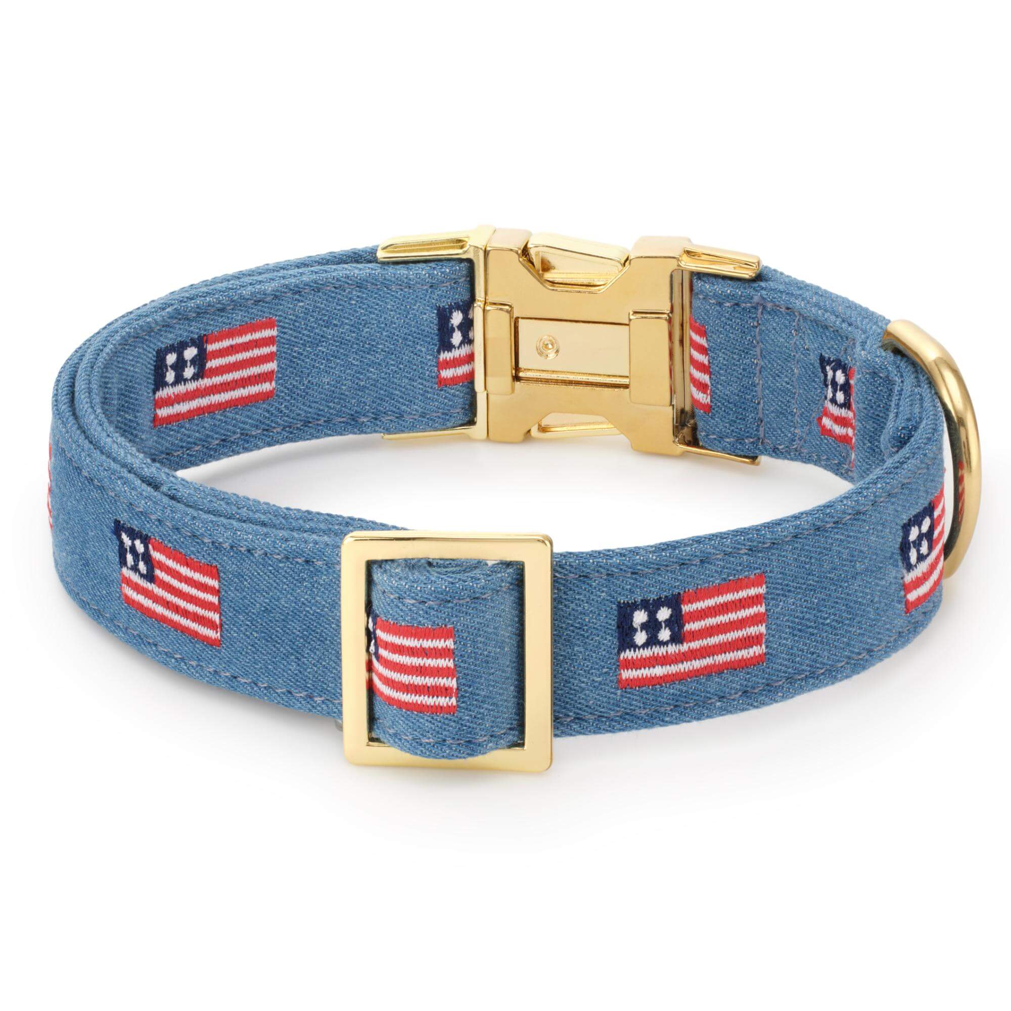 American Flag Embroidered Dog Collar - Image 4