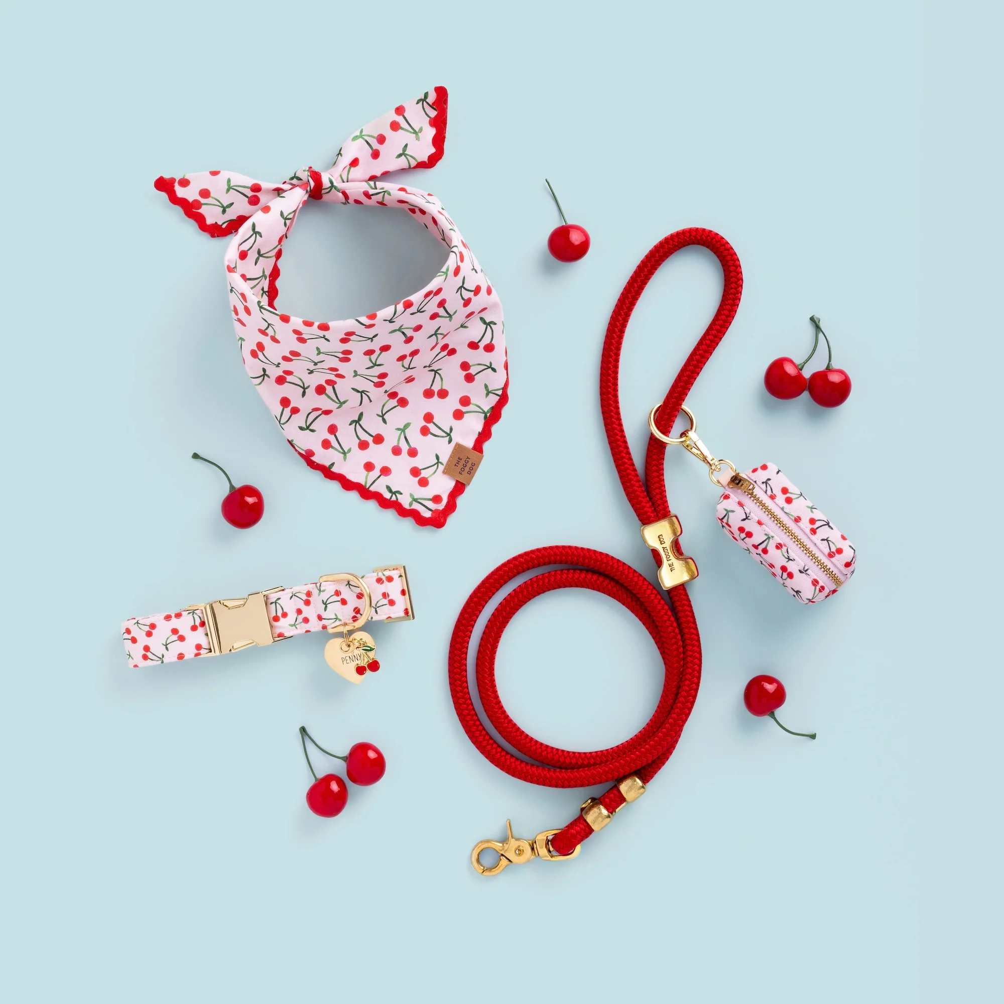 Cherry Jubilee Dog Bandana - Image 5