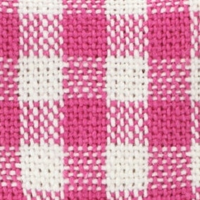 Hot Pink Gingham Bow Tie Collar - Image 5