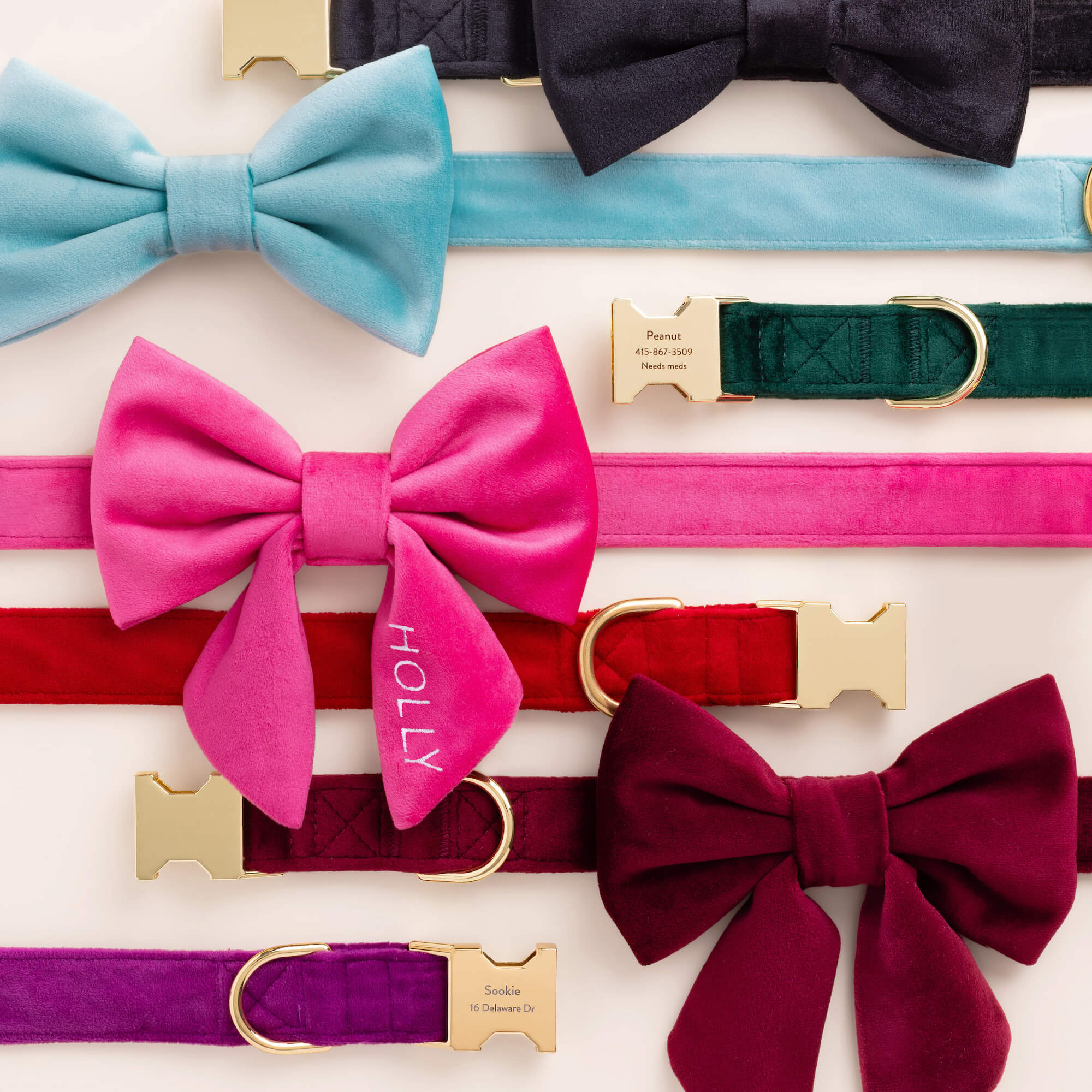 Robin’s Egg Velvet Dog Bow Tie - Image 7