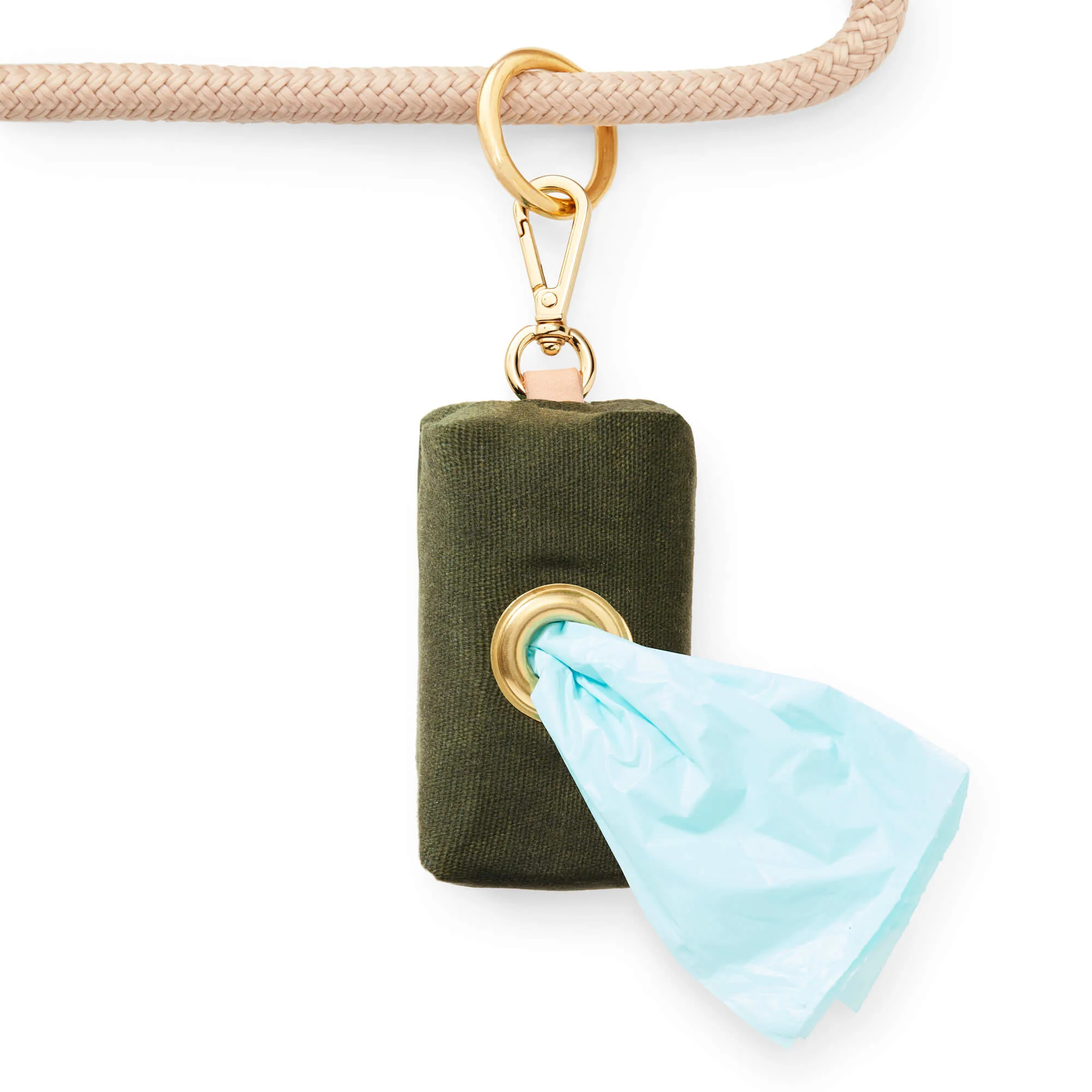 Olive Waxed Canvas Waste Bag Holder - Image 3