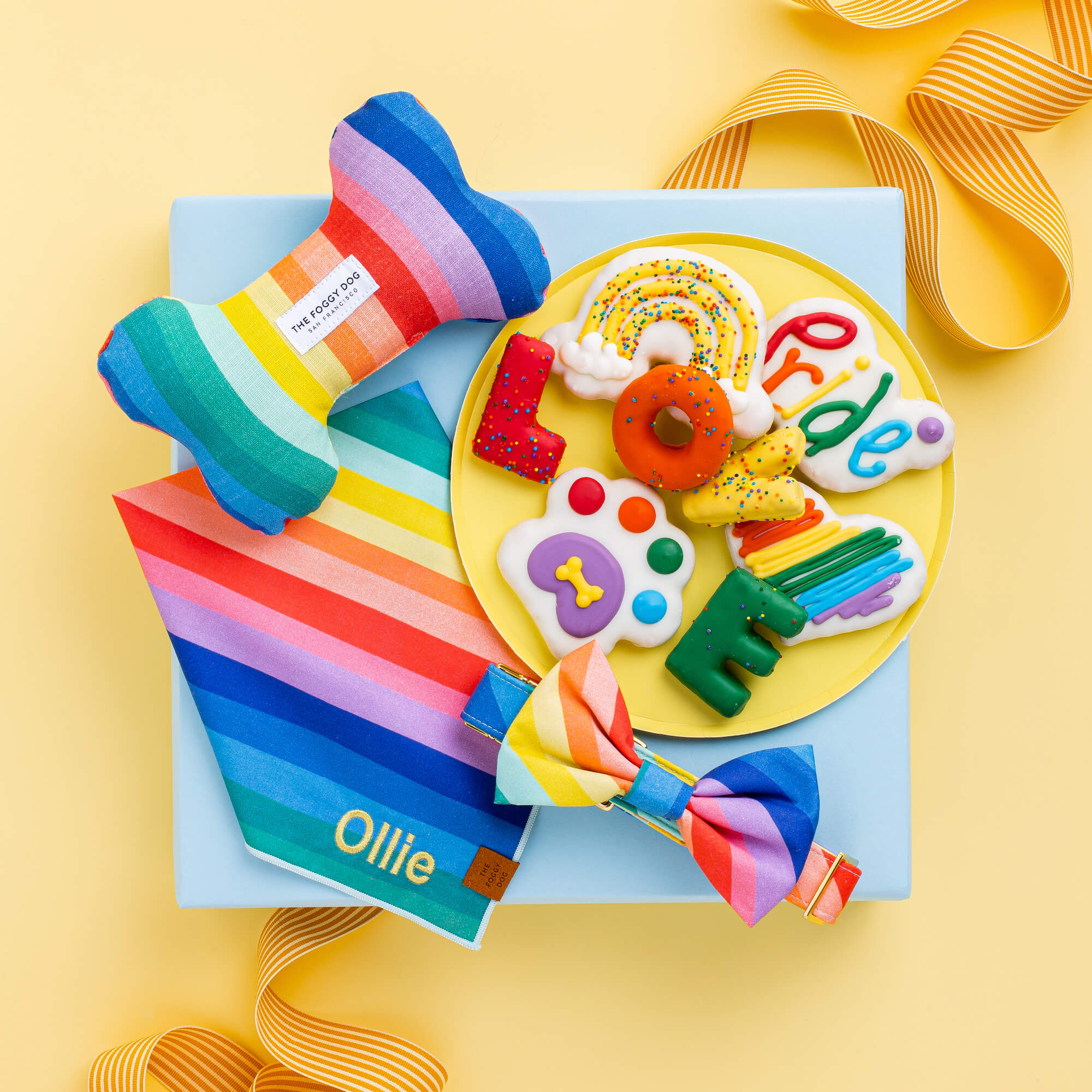 Over the Rainbow Dog Bandana - Image 5