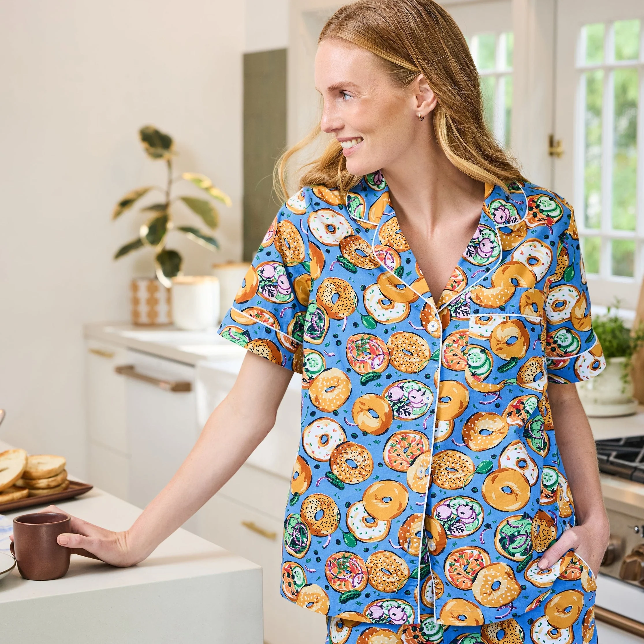 Printfresh x TFD Bagels & Schmear Mom + Dog Matching Gift Set (Short PJs) - Image 10