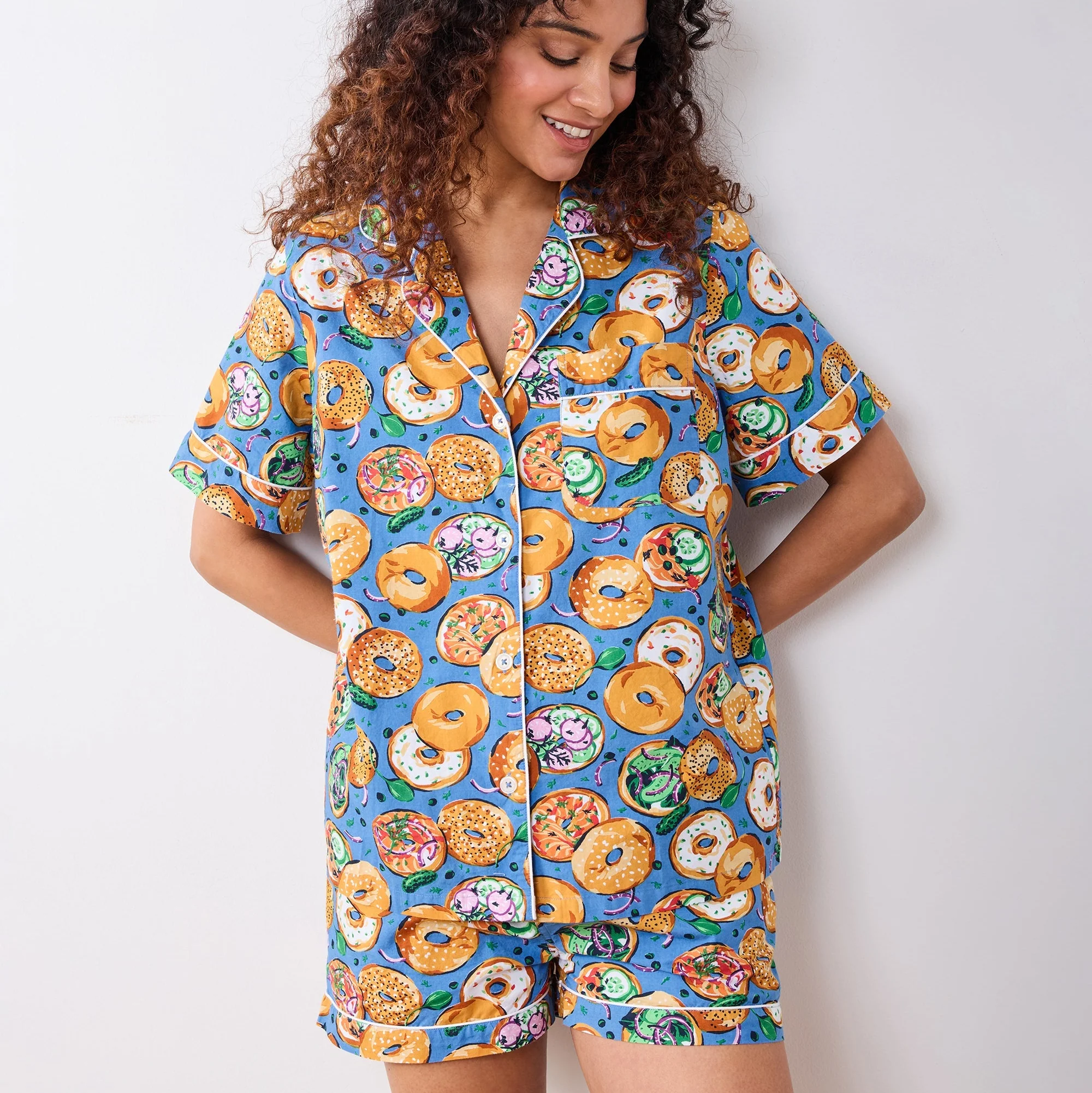 Printfresh x TFD Bagels & Schmear Mom + Dog Matching Gift Set (Short PJs) - Image 3