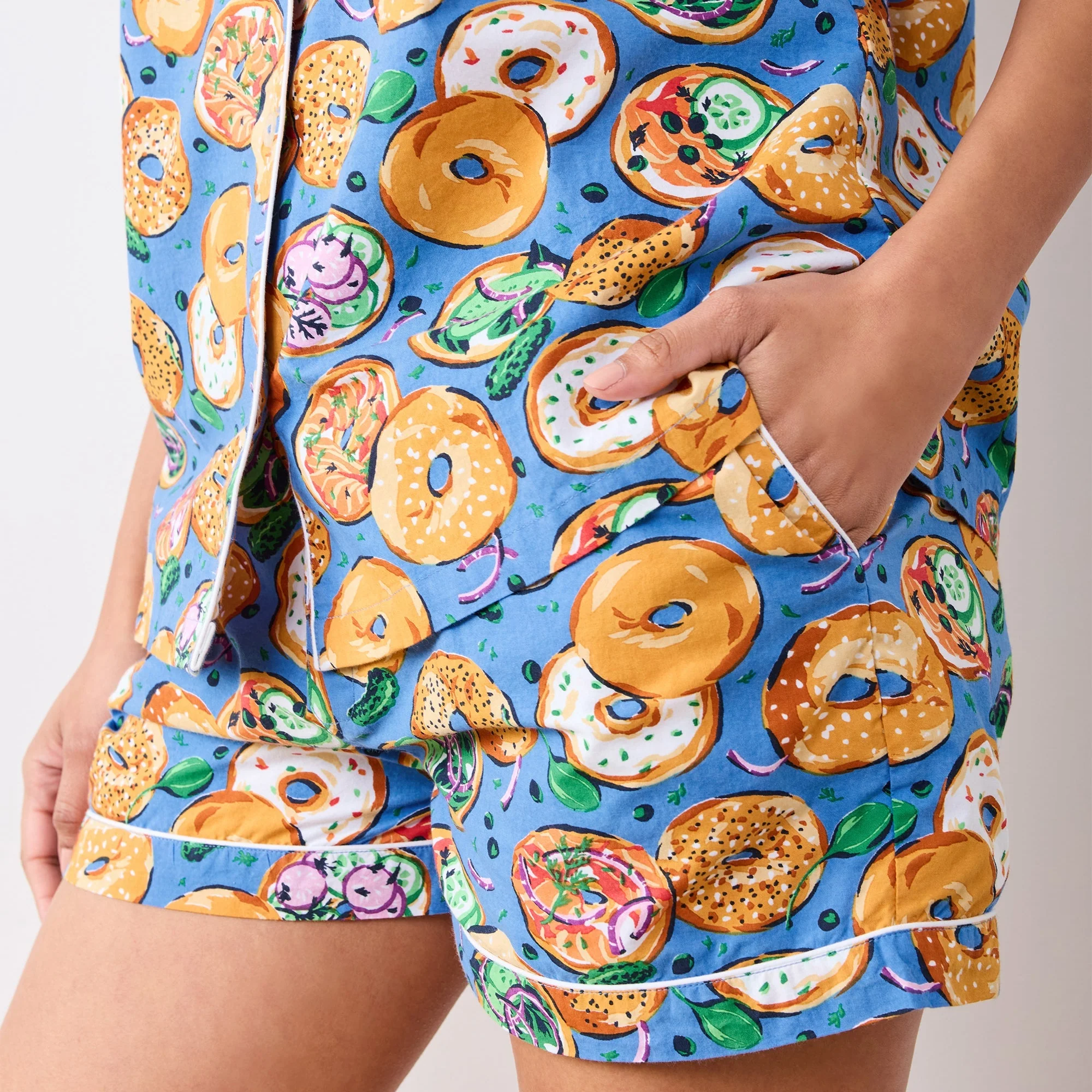 Printfresh x TFD Bagels & Schmear Mom + Dog Matching Gift Set (Short PJs) - Image 8
