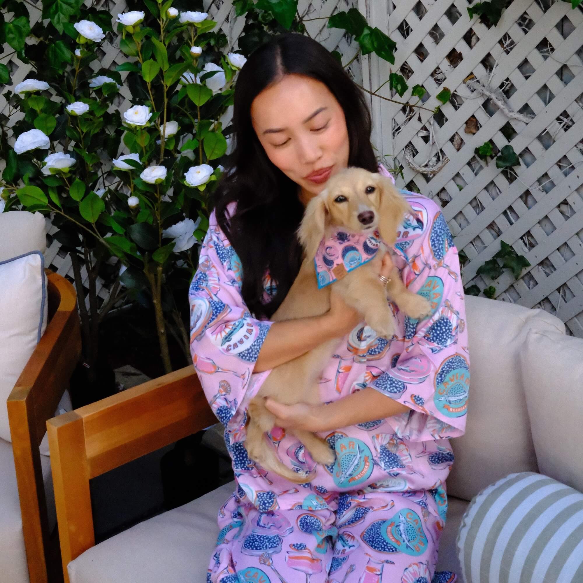 Printfresh x TFD Champagne & Caviar Mom + Dog Matching Gift Set (Long PJs) - Image 6