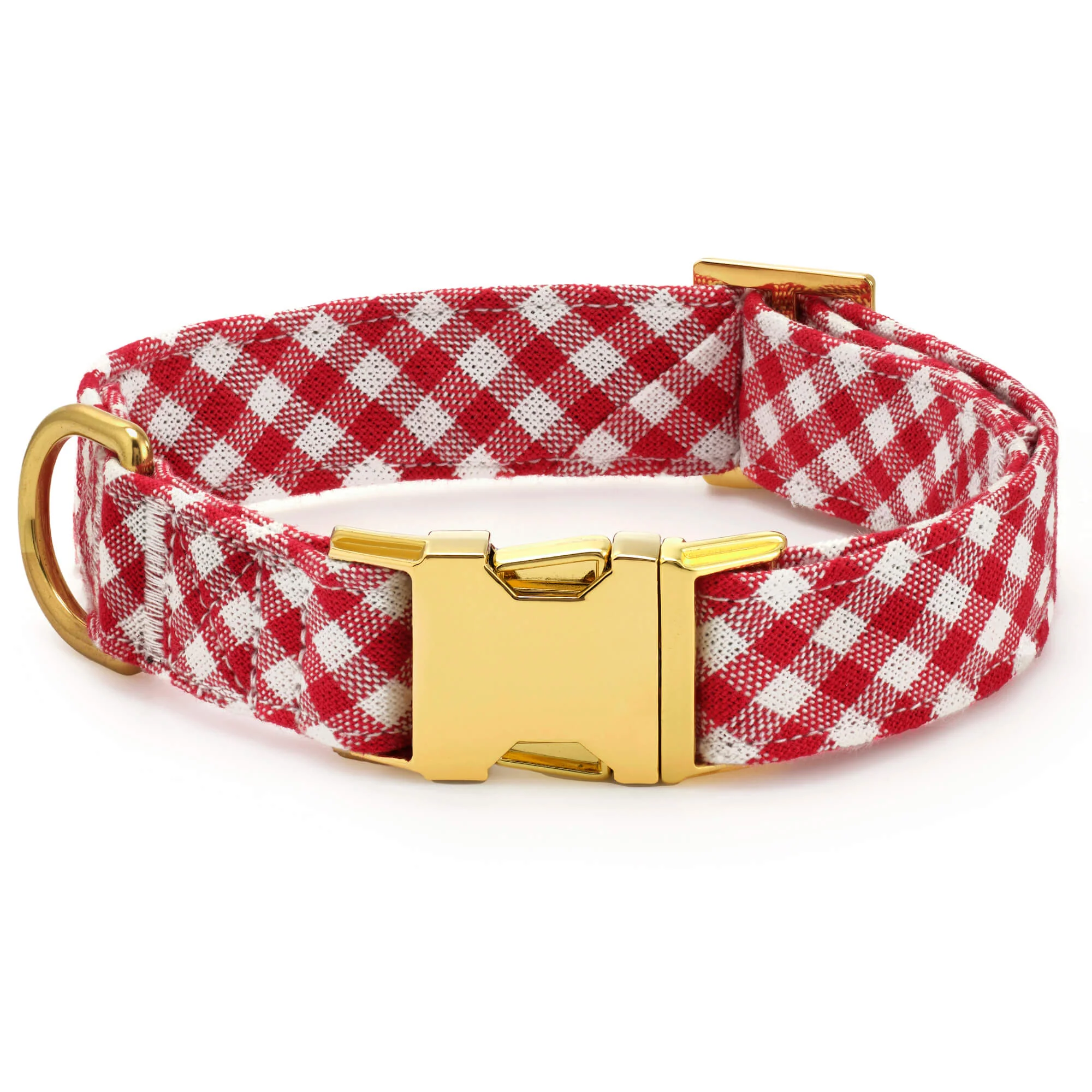 Red Gingham Lady Bow Collar - Image 3