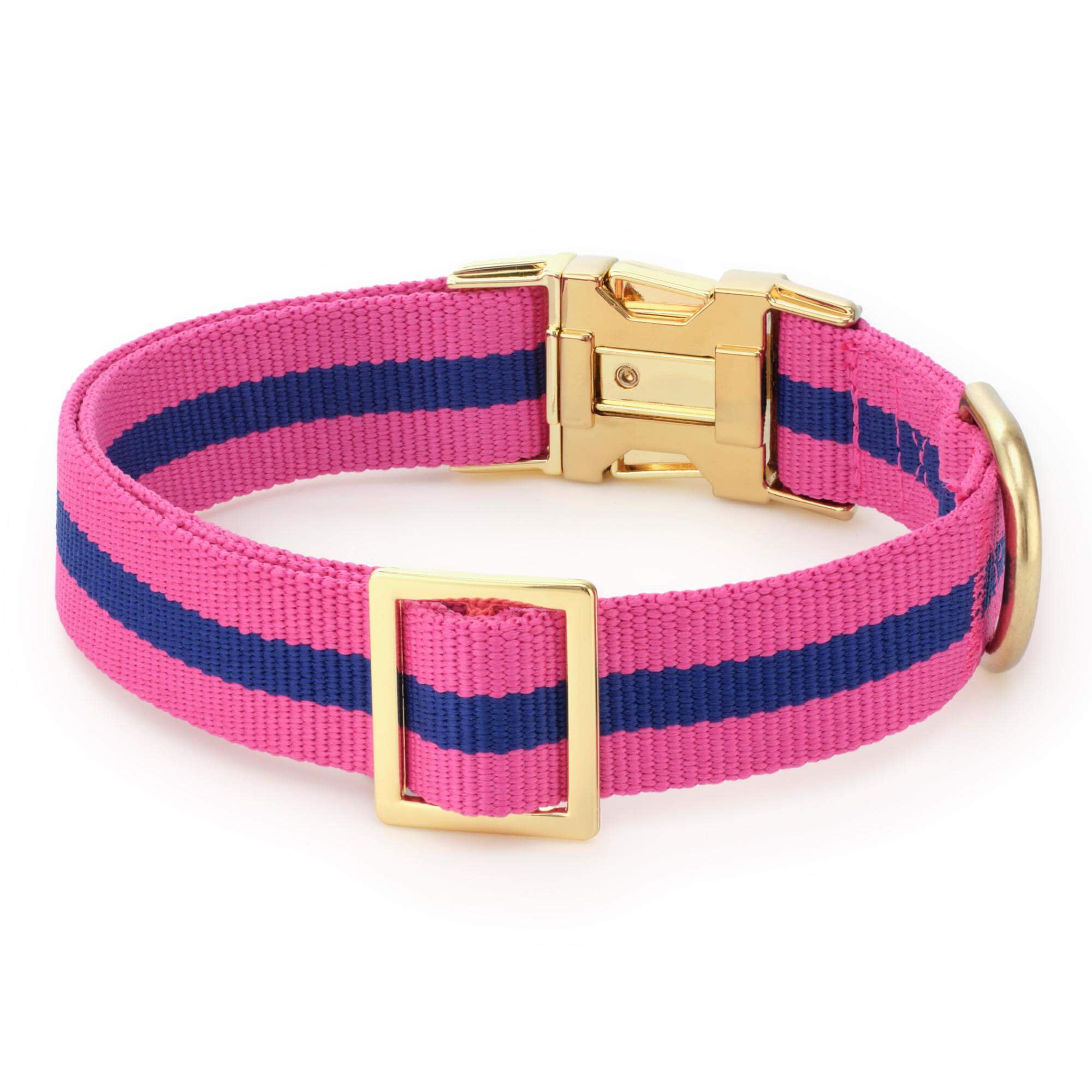 Sloane Striped Webbing Dog Collar - Image 3